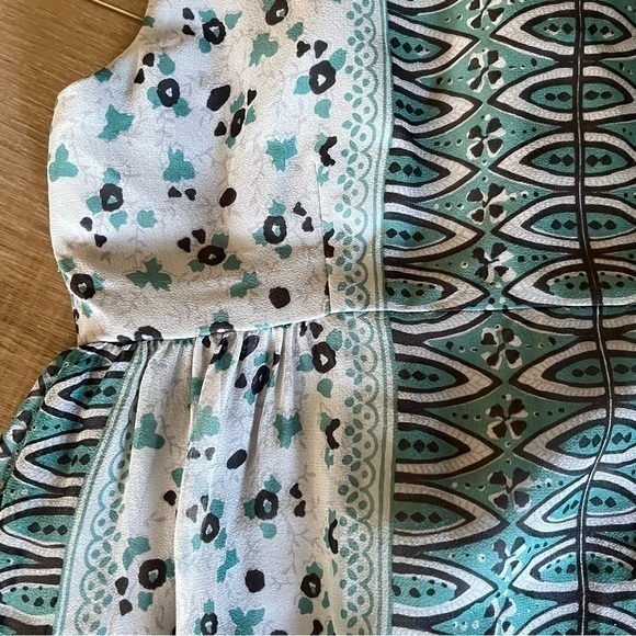 Anna Sui For Anthropologie Elfine‎ Stitch Floral Silk Shift Sheath Dress Sz 0 - Picture 8 of 15